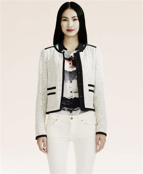 women's chanel style jacket|Chanel inspired jackets for women.